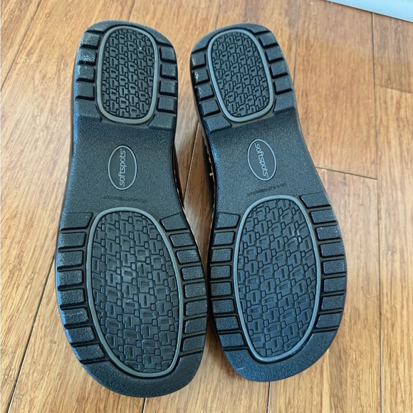 Softspot Avenue Mary Janes Black Leather Shoes Women’s 9.5 W - Picture 10 of 12